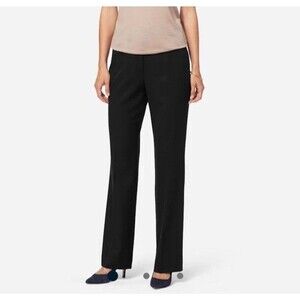 NWT Pendleton Seasonless Black 100% Virgin Wool Dress Pants Lined Sz 4P $169